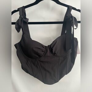 Black Women's Crop Top